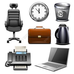 辦公用品圖標下載 沉浸導航千圖網高質量的免費EPS模板（編號19316487-1000px）